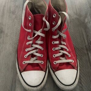 Red Converse High-Tops